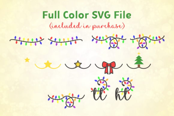 I Love Glittermas Font PNG with transparent background - Preview 5