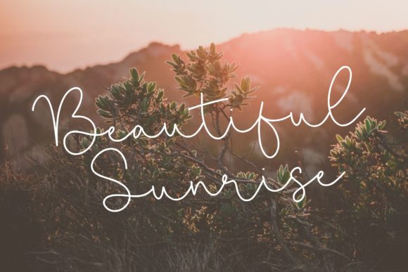 Miracle Sunrise Font PNG with transparent background - Preview 2