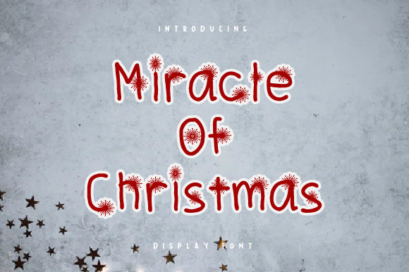 Miracle of Christmas Font PNG with transparent background - Preview 2