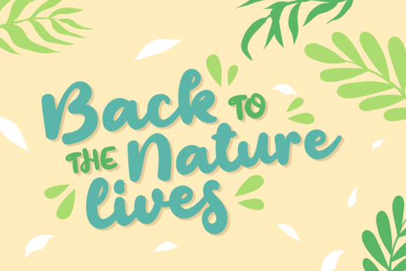 Monster Garden Font PNG with transparent background - Preview 2