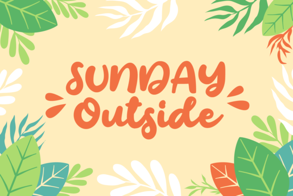 Monster Garden Font PNG with transparent background - Preview 3