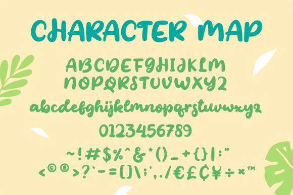 Monster Garden Font PNG with transparent background - Preview 4