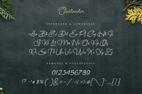 Outlander Font PNG with transparent background - Preview 6