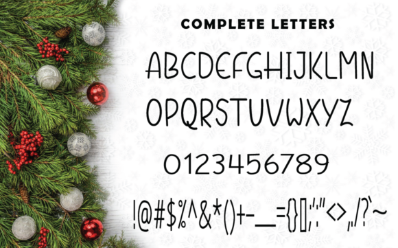 Christmas Lights Font - Preview 3
