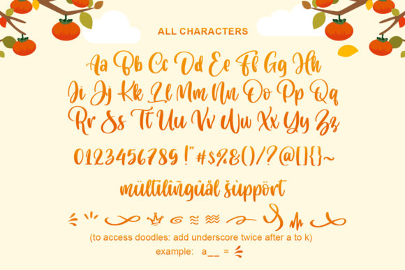 Cuteness Persimmon Font - Preview 4