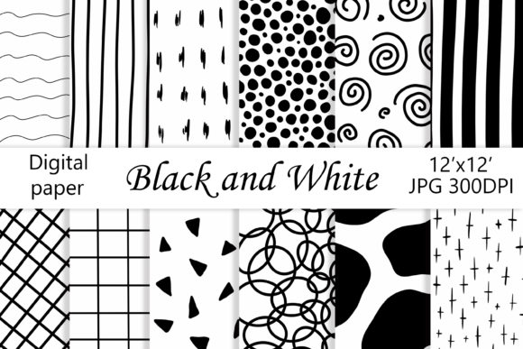 Geometric Paper Black and White