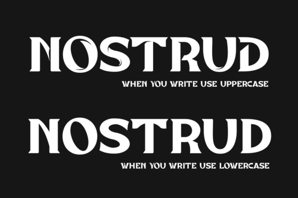 Nostrud Font PNG with transparent background - Preview 1