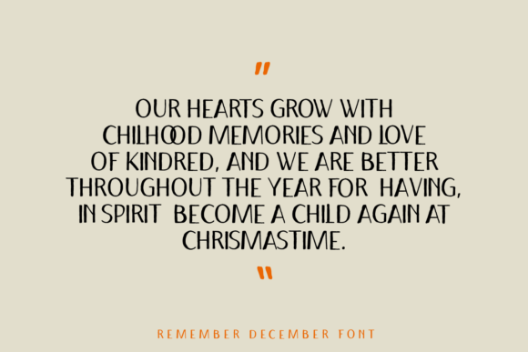 Remember December Font PNG with transparent background - Preview 1