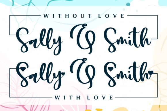 Sally & Smith Font PNG with transparent background - Preview 1