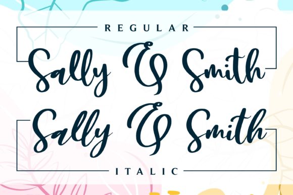 Sally & Smith Font PNG with transparent background - Preview 2