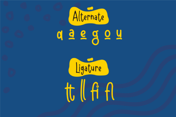 Shell & Fish Font PNG with transparent background - Preview 2