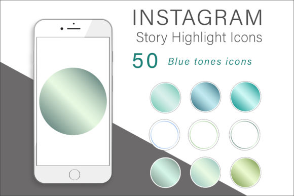 Blue Tones Instagram Highlights Icons