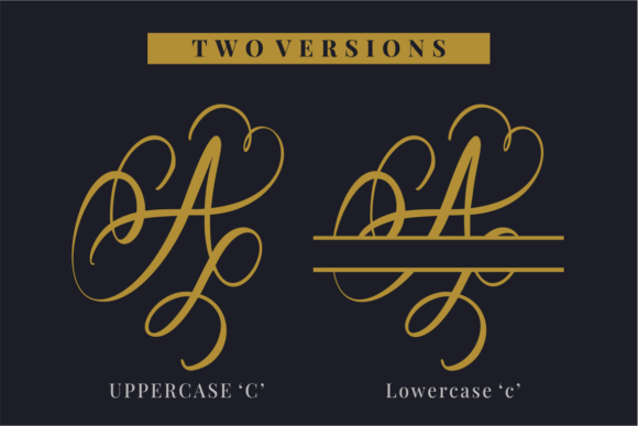 Authentic Monogram Font - Preview 1