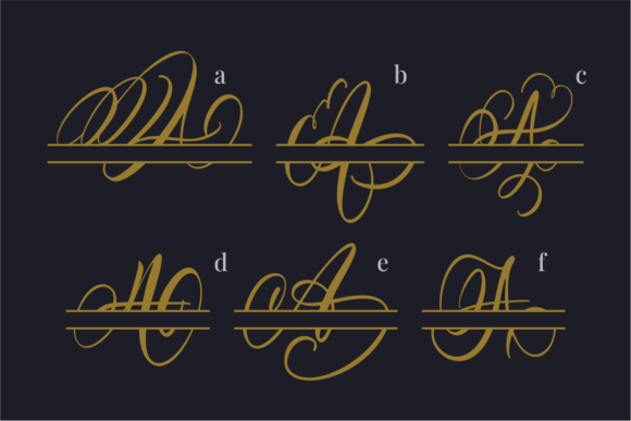 Authentic Monogram Font - Preview 3