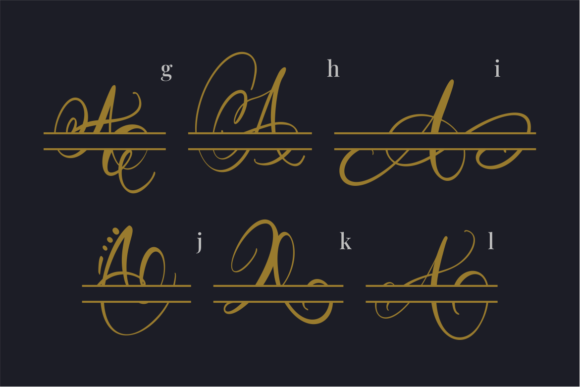 Authentic Monogram Font - Preview 4