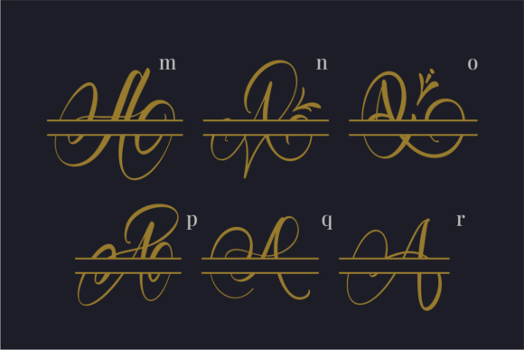 Authentic Monogram Font - Preview 5
