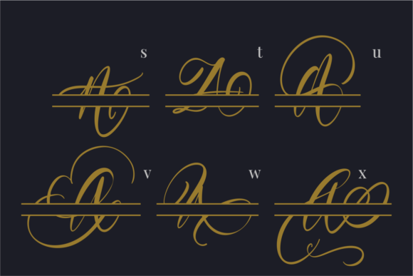 Authentic Monogram Font - Preview 6