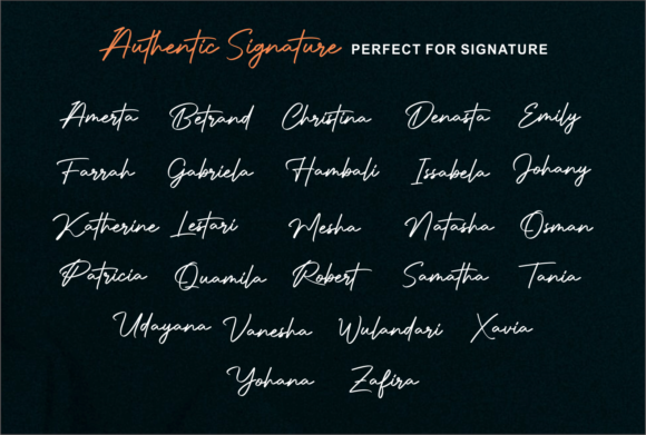 Authentic Signature Font - Preview 5