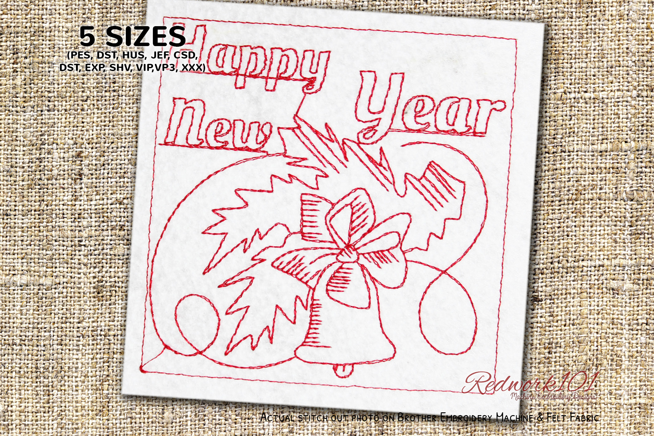 Bell New Year Bluework