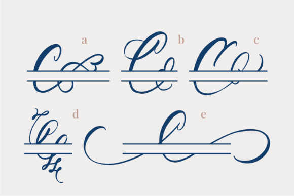 Calligra Monogram Font - Preview 3