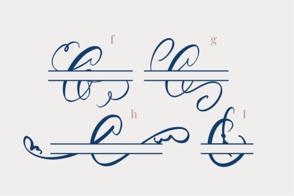 Calligra Monogram Font - Preview 4