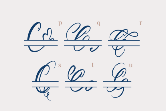 Calligra Monogram Font - Preview 6