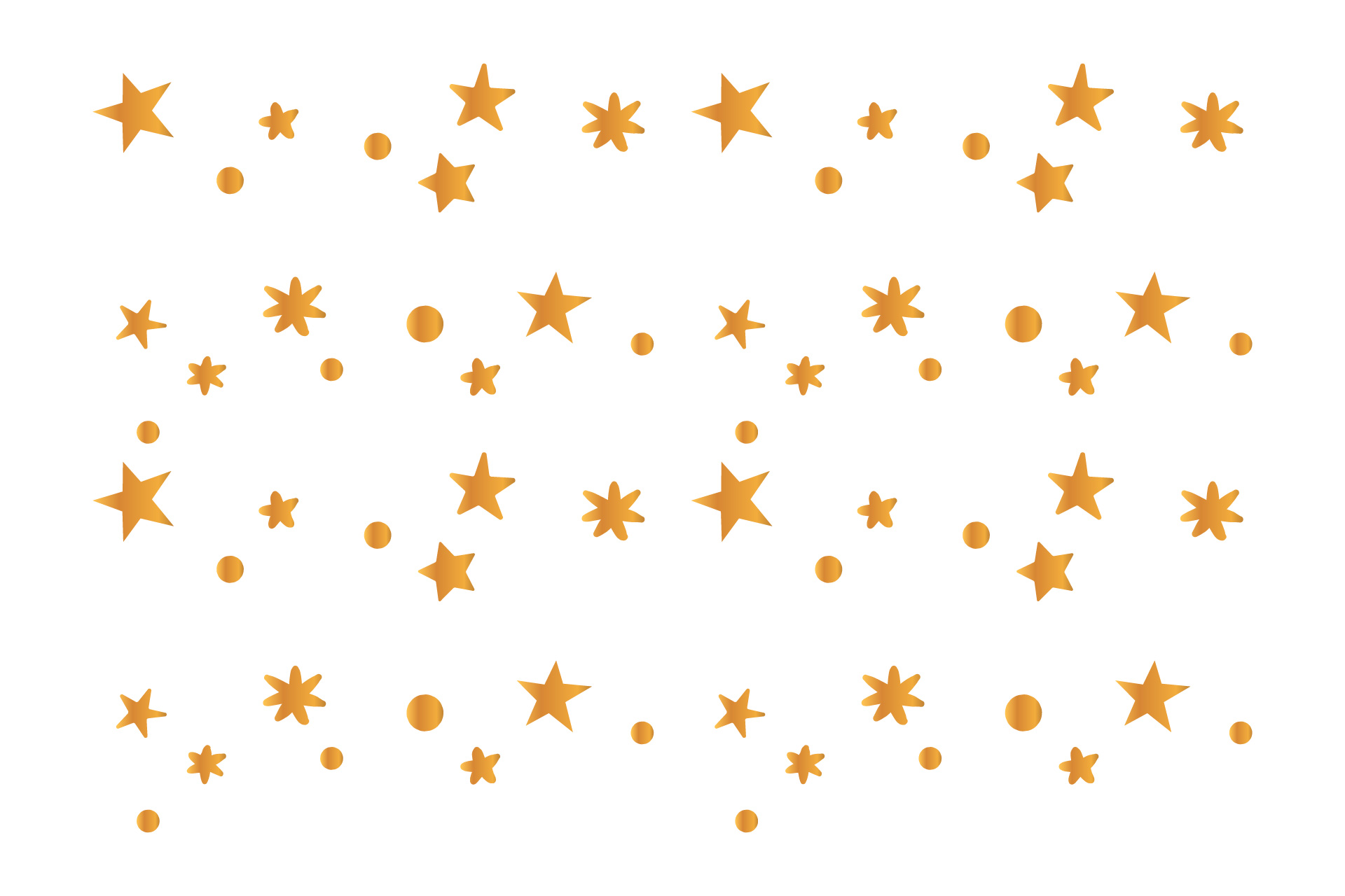 Christmas Gold Stars Asset Vectors