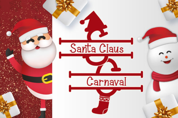 Christmas Monogram Font - Preview 1