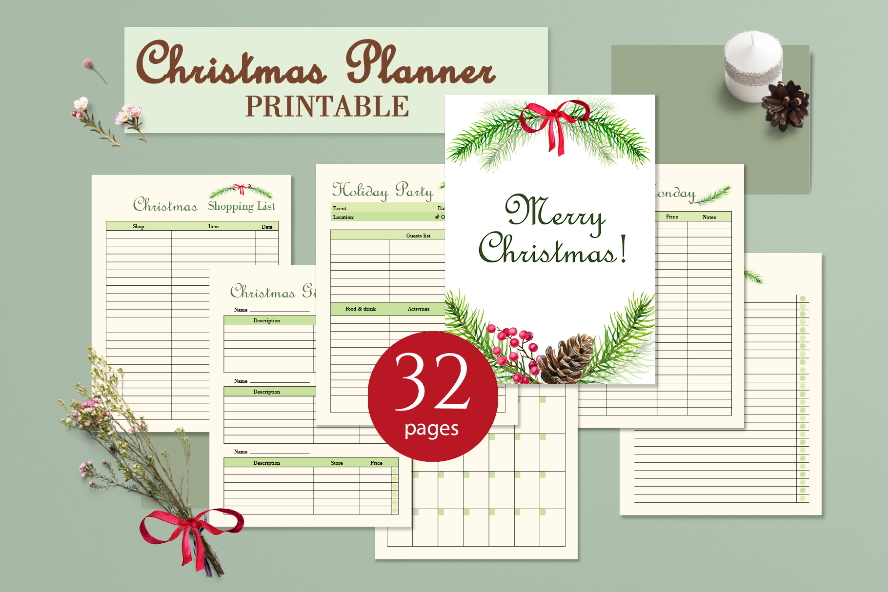 Christmas Printable Planner