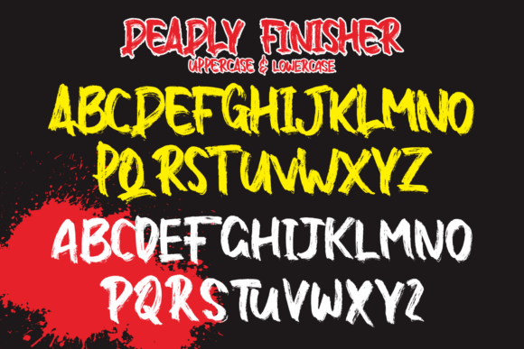 Deadly Finisher Font - Preview 2