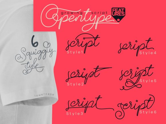 Growing Font - Preview 3