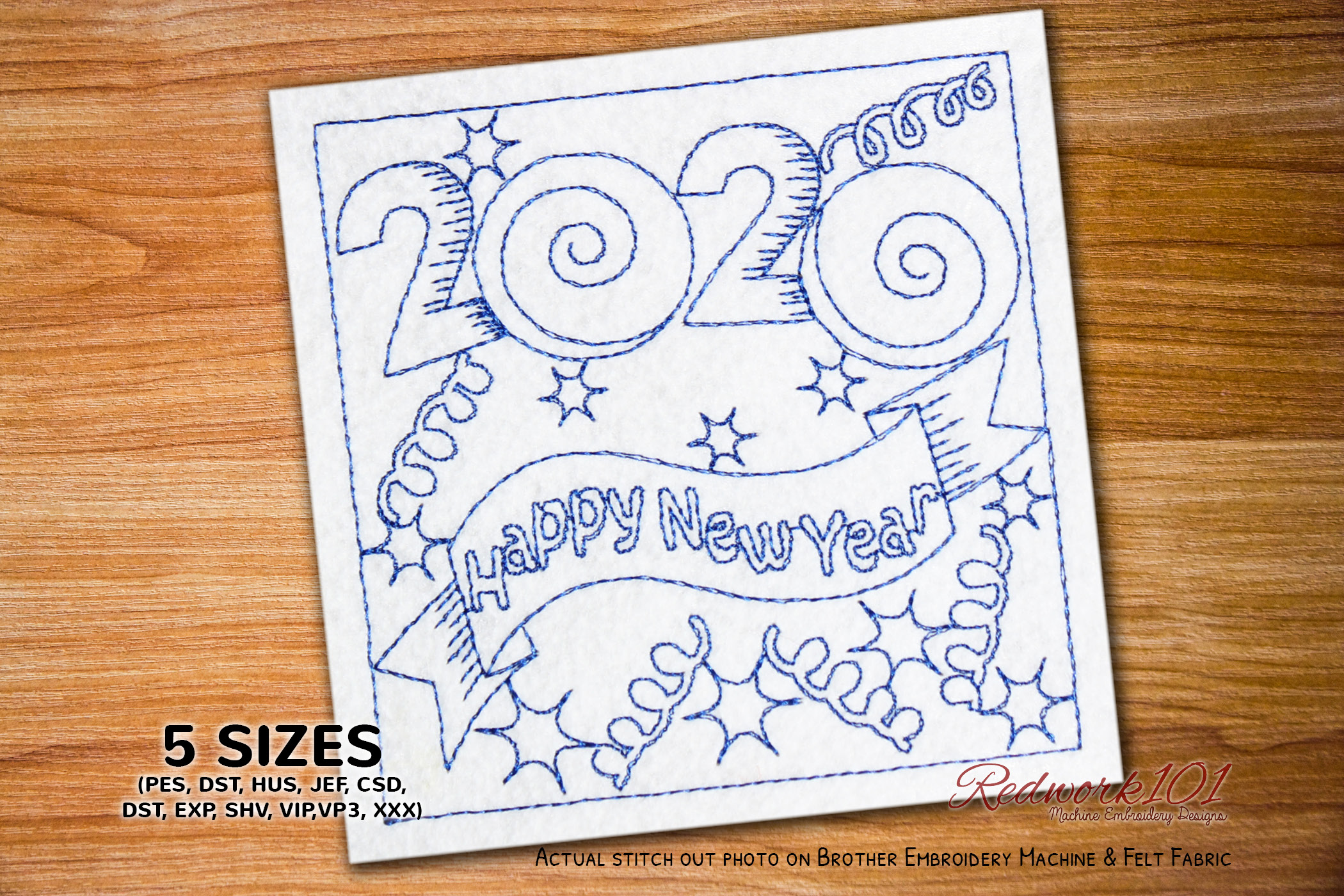 Happy New Year 2020 Ribbon
