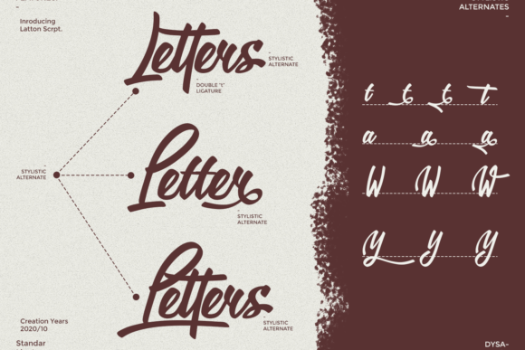 Latton Font PNG with transparent background - Preview 2