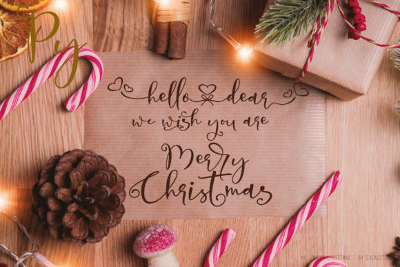 My Lovely Christmas Font PNG with transparent background - Preview 1