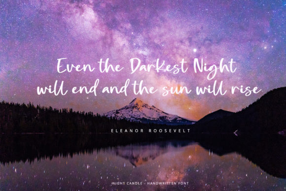 Night Candle Font PNG with transparent background - Preview 1
