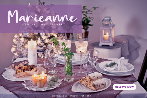 Night Candle Font PNG with transparent background - Preview 2