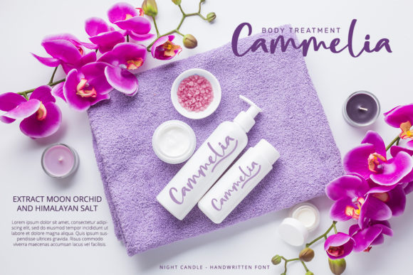 Night Candle Font PNG with transparent background - Preview 4