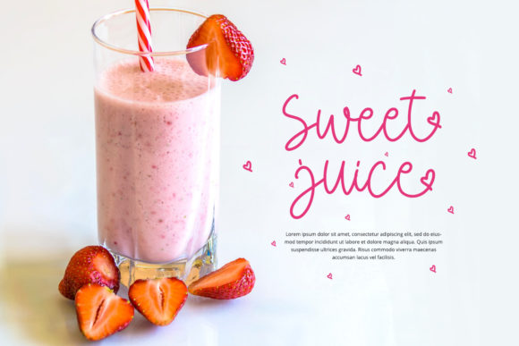 Pink Miracle Font PNG with transparent background - Preview 3