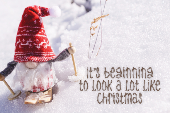 December Christmas Font - Preview 2