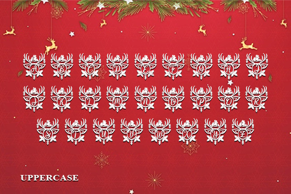 Deer Monogram Font - Preview 3