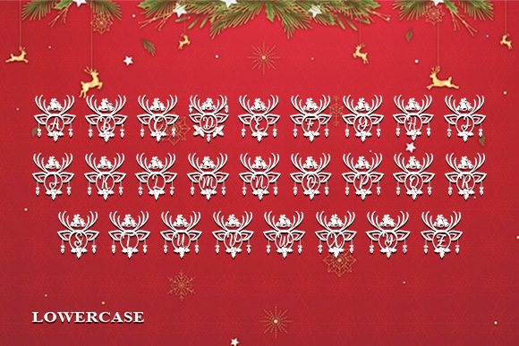 Deer Monogram Font - Preview 4