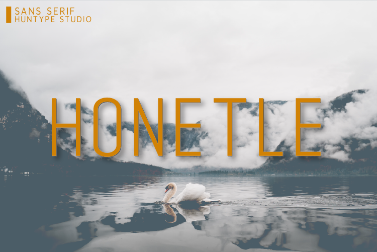 Honetle preview: versatile clean sans-serif type