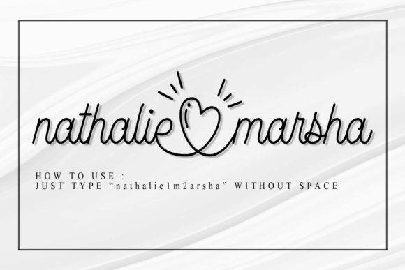 Nathalie Marsha Font PNG with transparent background - Preview 6