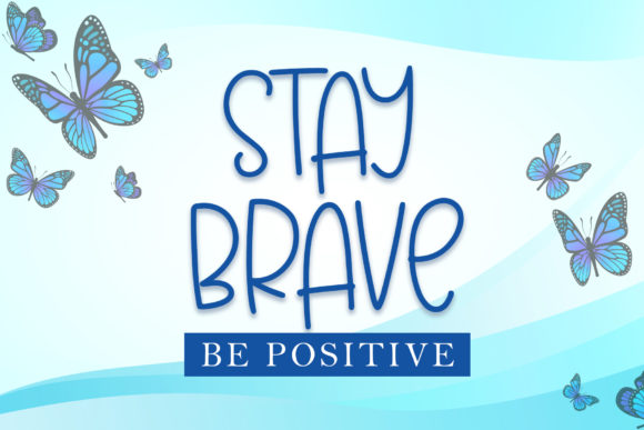 Blue Papillon Font - Preview 3