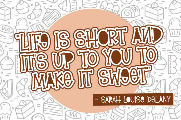 Brownie Yogurt Font - Preview 1
