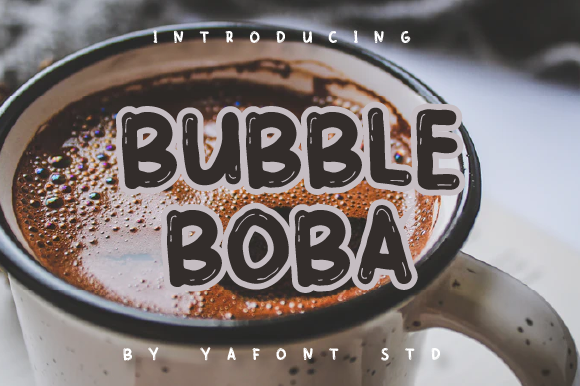 Bubble Boba Font - Preview 2