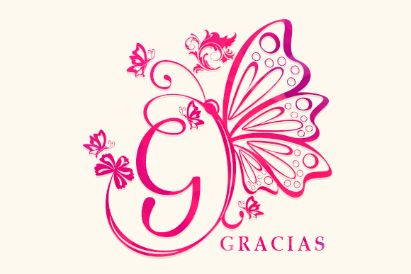 Butterfly Monogram Font - Preview 5