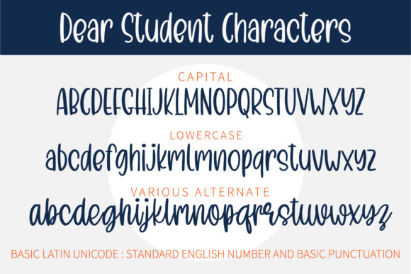 Dear Student Font - Preview 1