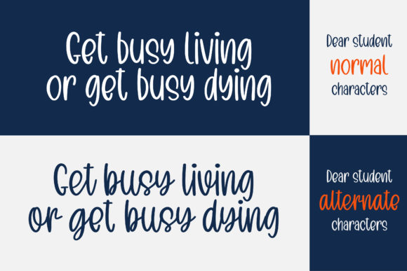 Dear Student Font - Preview 6