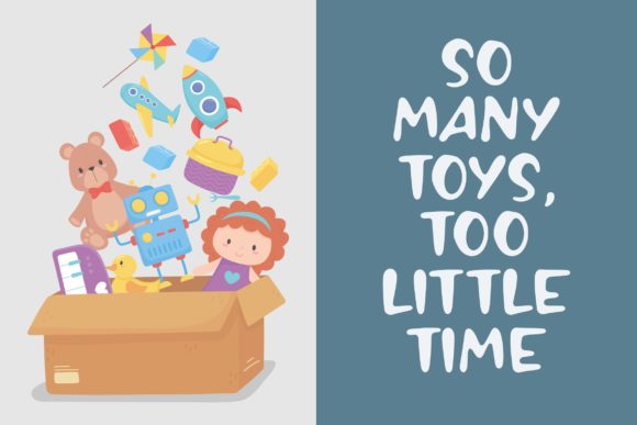 Franky Toys Font PNG with transparent background - Preview 3